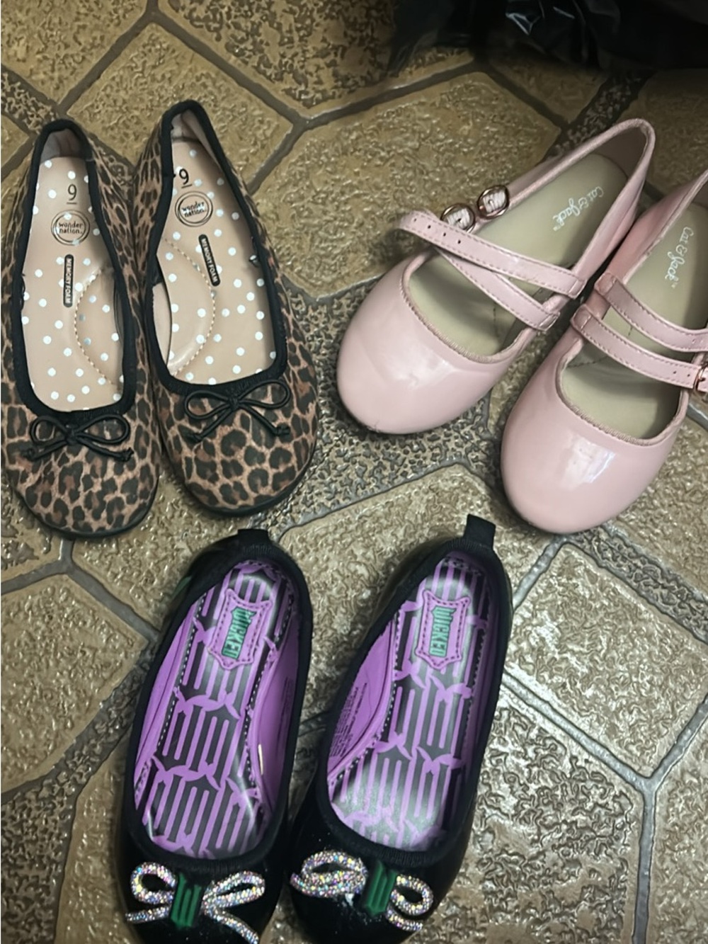Cat & Jack Light Pink Patent Mary Jane Shoes for Kids